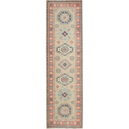 Hand Made Rug Kazak Afghanistan 83x300 Beige Co