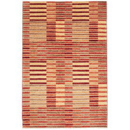 Hand Made Rug Mosaic Pakistan 154x200 Brick Red
