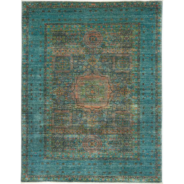Hand Made Rug Kairo Pakistan 156x200 Petrol Gre