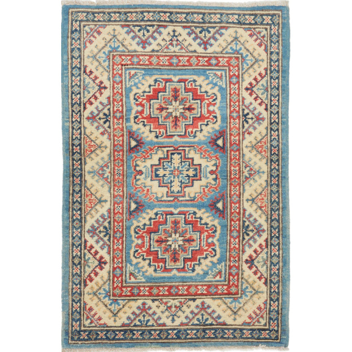 Tappeto Originale Kazak Afghanistan 61x92 Azzur