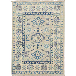 Tappeto Originale Kazak Afghanistan 66x93 Avori