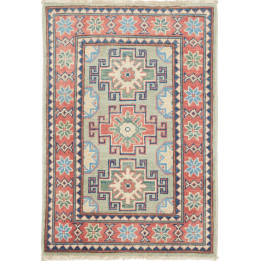 Tappeto Originale Kazak Afghanistan 61x89 Verde