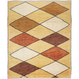 Hand Made Rug Berber Pakistan 250x302 Mustard Y