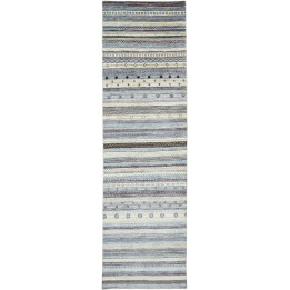 Hand Made Rug Cromopura Pakistan 80x286 Blue Iv