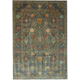Tappeto Originale Floralia Pakistan 202x295 Blu