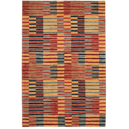 Hand Made Rug Mosaic Pakistan 171x247 Brick Red