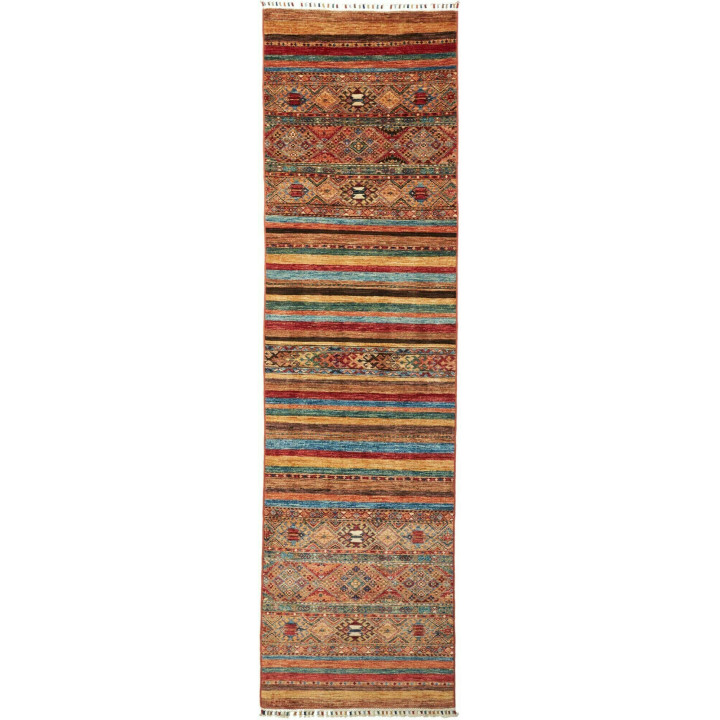 Hand Made Rug Samarkand Pakistan 80x298 Rust Br