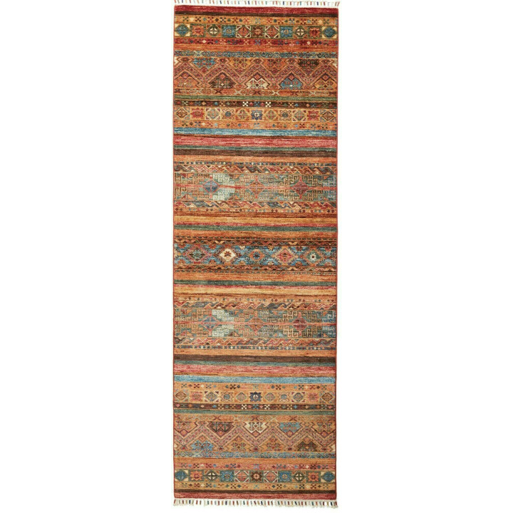 Hand Made Rug Samarkand Pakistan 80x250 Rust Pe