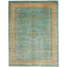 Hand Made Rug Kairo Pakistan 272x356 Petrol Gre