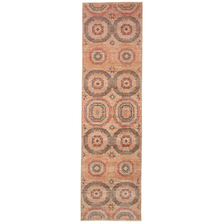 Hand Made Rug Kairo Pakistan 81x296 Pinkish Bei