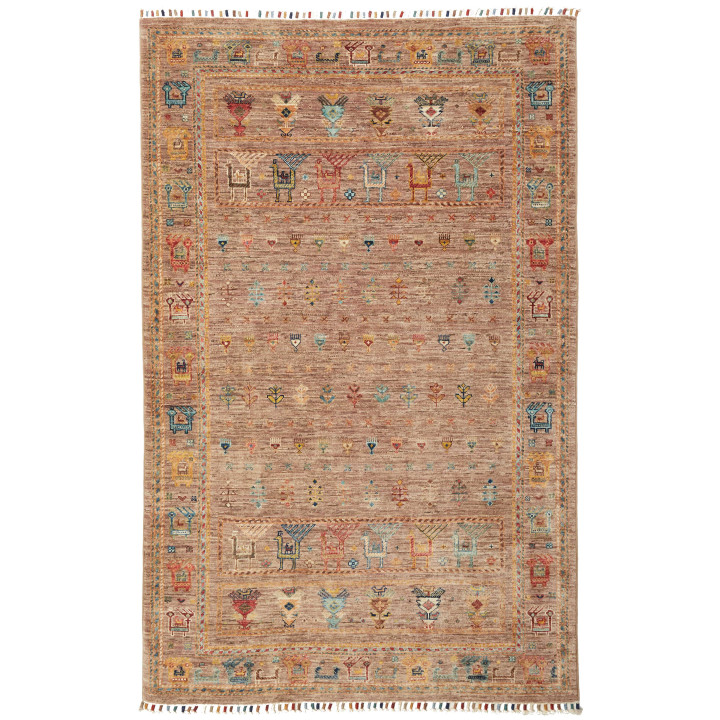 Hand Made Rug Istintia Pakistan 122x193 Brown M