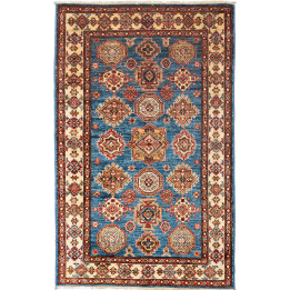 Hand Made Rug Kazak Fine Pakistan 101x151 Blue