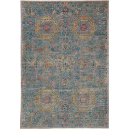 Hand Made Rug Kairo Pakistan 202x297 Petrol Blu