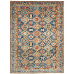Hand Made Rug Kazak Fine Pakistan 279x379 Blue