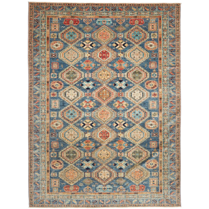 Hand Made Rug Kazak Fine Pakistan 279x379 Blue