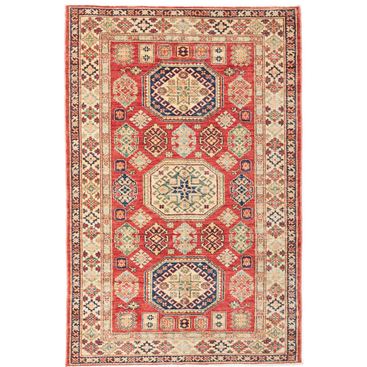 Hand Made Rug Kazak Fine Pakistan 119x182 Red B