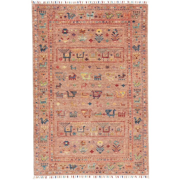 Hand Made Rug Istintia Pakistan 100x149 Brick R