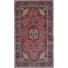 Hand Made Rug Nadjafabad Persia 294x515 Red Dar