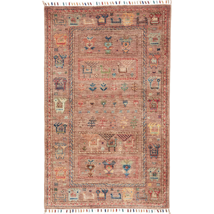 Tappeto Originale Istintia Pakistan 79x125 Rosa