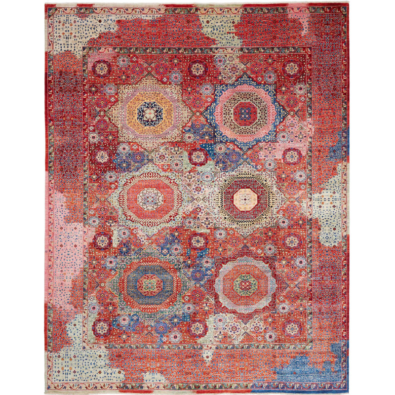 Mamlouk 274x353 Cm Mamlouk, Pakistan, Hand-carded Wool