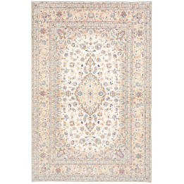 Tappeto Originale Kashan Persia 196x293 Avorio