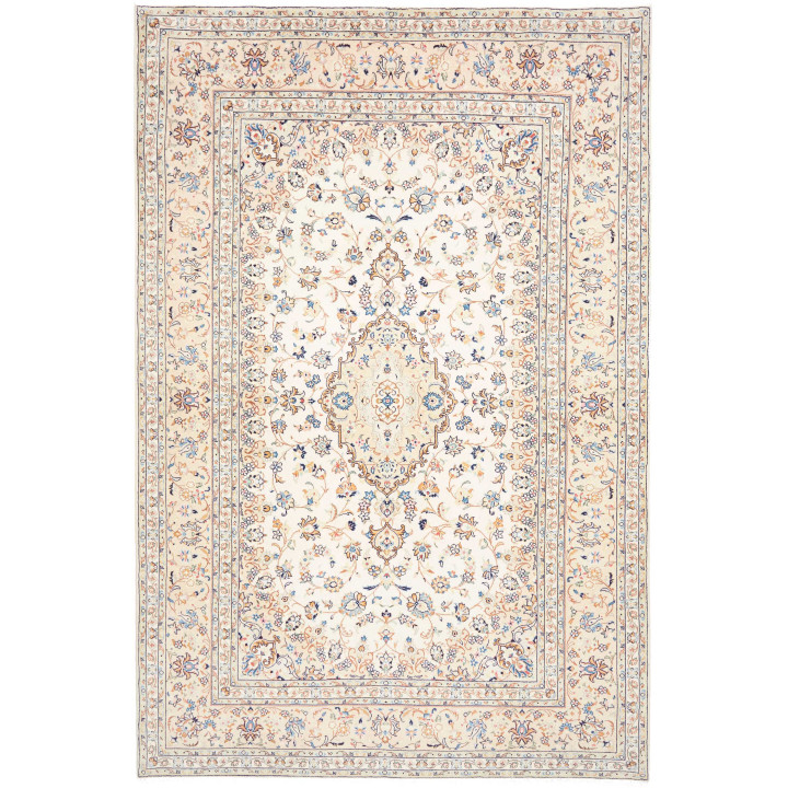 Tappeto Originale Kashan Persia 196x293 Avorio