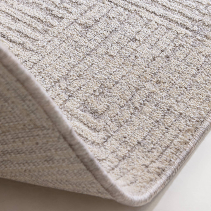 Rug Laurent geometric grey and silver 120x160 cm