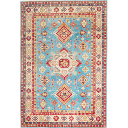 Hand Made Rug Kazak Afghanistan 198x293 Light B
