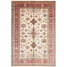 Hand Made Rug Kazak Fine Pakistan 202x297 Ivory