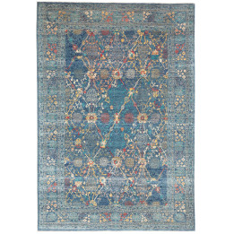 Hand Made Rug Floralia Pakistan 202x297 Petrol