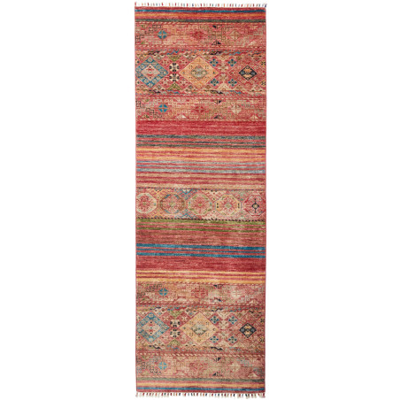Rubin 82x247 Cm Rubin, Pakistan, Hand-carded Wool warp: