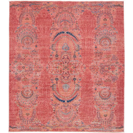 Hand Made Rug Floralia Pakistan 251x288 Red Blu