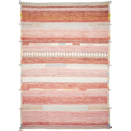 Hand Made Rug Berber Pakistan 292x424 Brick Red