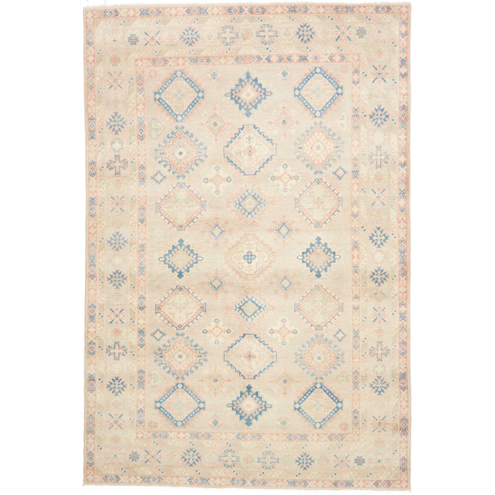 Hand Made Rug Kazak Afghanistan 207x306 Beige L