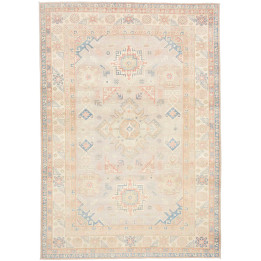 Hand Made Rug Kazak Afghanistan 200x285 Beige L