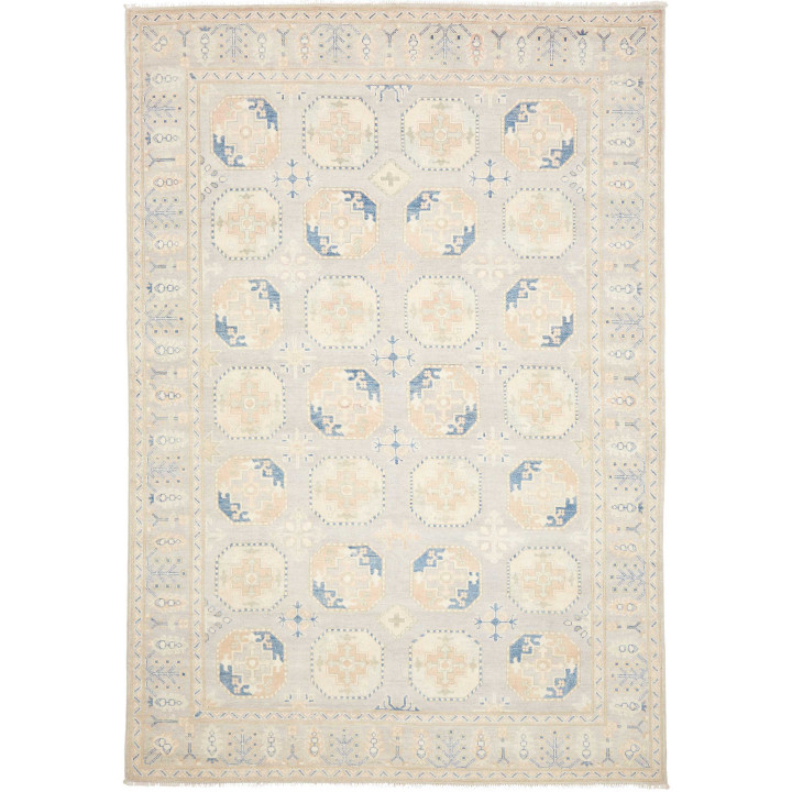 Tappeto Originale Kazak Afghanistan 205x297 Gri