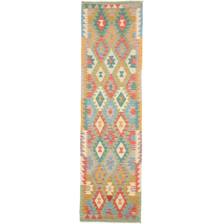 Hand Made Rug Kilim Afghanistan 81x294 Multicol