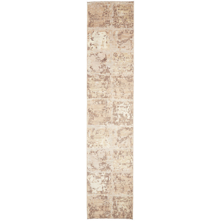 Hand Made Rug Berber Pakistan 84x399 Beige Ivor