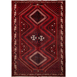 Hand Made Rug Lori Persia 220x307 Dark Red Blac