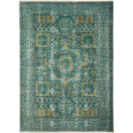 Hand Made Rug Kairo Pakistan 168x233 Petrol Gre
