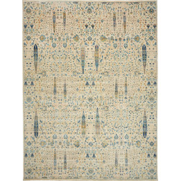 Hand Made Rug Floralia Pakistan 273x367 Ivory B