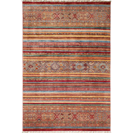 Rug Samarkand Pakistan 206x300 Terracotta Teal