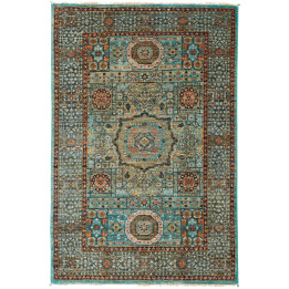 Hand Made Rug Kairo Pakistan 85x126 Light Blue