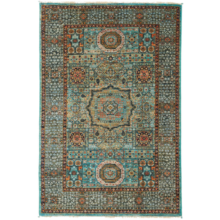 Hand Made Rug Kairo Pakistan 85x126 Light Blue