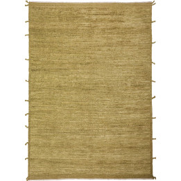 Hand Made Rug Berber Pakistan 169x249 Olive Gre