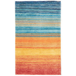 Hand Made Rug Cromopura Pakistan 94x152 Blue Or