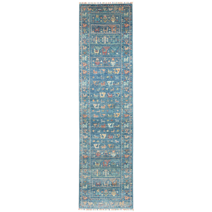 Tappeto Originale Istintia Pakistan 81x301 Blu