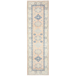 Hand Made Rug Kazak Afghanistan 83x290 Peach Bl