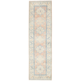Tappeto Originale Kazak Afghanistan 80x290 Rosa