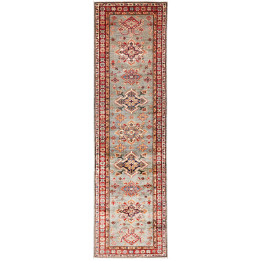 Hand Made Rug Kazak Fine Pakistan 83x297 Grey R